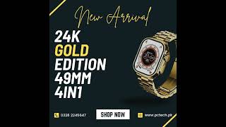 24k gold edition 49mm 4in1 Smart Watch [upl. by Shannah444]