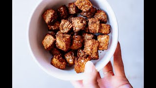 Crispy Air Fryer Tempeh GlutenFree  Vegan [upl. by Rae]