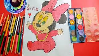 How to Draw Mickey Mouse  Disney 🐭 [upl. by Enriqueta355]