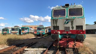 GLI ACCANTONATI DI BOLOGNA RAVONE TRISTE FINE PER LOCOMOTIVE AUTOMOTRICI E CARROZZE [upl. by Anyek]