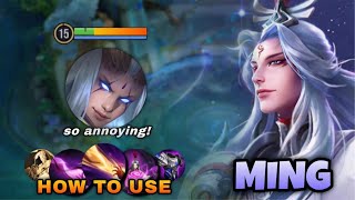 THIS IS HOW TO USE MING PROPERLY IN HIGH RANK  MING BUILD amp ARCANA  HONOR OF KINGS MING GAMEPLAY [upl. by Hazelton]