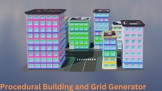 Blender Procedural Building and Grid Generator [upl. by Acinnod]