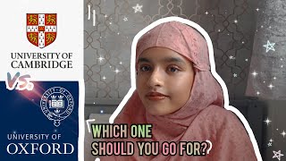 Oxford Vs Cambridge  Which University should you apply for  A comparison [upl. by Clorinde995]