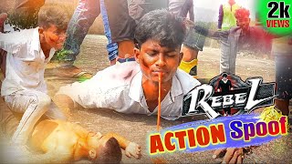 Rebel 2 Movie Action Spoof  Fight Scenes Spoof  Prabhas GoldminesTelefilms [upl. by Assennav]