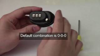 How to Set New Combination Master Lock 94 DSPT Gun Trigger Lock [upl. by Onimixam]