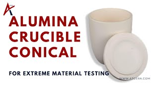 Alumina Conical Crucible for Material Testing [upl. by Airamanna]