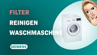 Wie reinige ich den Filter der Siemens iQ300 WM14N291 Waschmaschine [upl. by Adihsar]