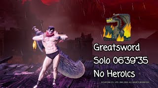 MHWIB Greatsword Solo Fatalis 0639quot35 No heroics [upl. by Roda]