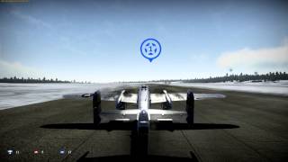 War Thunder B25j1 weird crash [upl. by Atteynek]