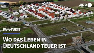 Wo das Leben in Deutschland teuer ist  und wo nicht  AFP [upl. by Fredek255]