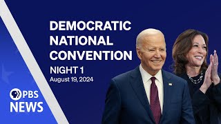 WATCH LIVE 2024 Democratic National Convention  DNC Night 1  PBS News special coverage [upl. by Kuth170]