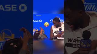 Draymond Green’s Daughter Took Over His Press Conference  Shorts [upl. by Fennessy]