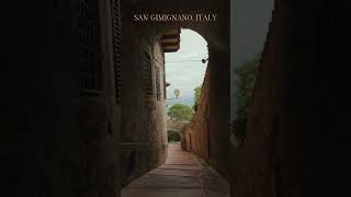 Touring San Gimignano Italy videography travel italy [upl. by Jael]