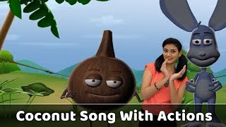 Coconut Song With Actions  Vegetable Rhymes For Babies  Learn Vegetables For Kids  Toddlers Songs [upl. by Sucramat]