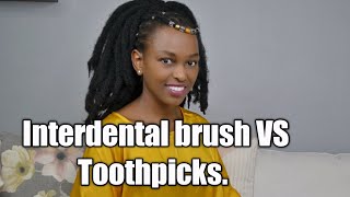 Interdental brush vs toothpick [upl. by Frasier]