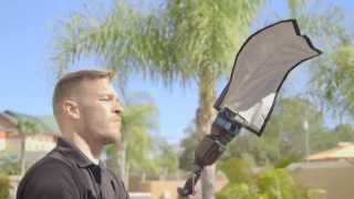 1 Speedlight Creating Soft Light during MidDay Harsh Sun with Erik Valind and Rogue FlashBender 2 [upl. by Hareenum545]