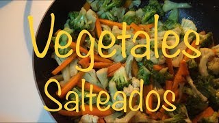 CÓMO hacer vegetales salteadosReceta fácil de vegetatel [upl. by Iniffit583]