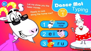 Dance Mat  Touch Typing  Level 1  Home Row  BBC Bitesize  Hammy Kids [upl. by Dumanian271]