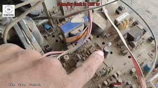 CRT tv standby fault repair  time delay on fault in CRT tv  crt tv repair in Tamil [upl. by Garvy711]