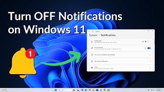 How to Turn OFF Notifications on Windows 11 [upl. by Vanhomrigh142]