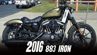 SOLD 2016 HarleyDavidson® XL883N  Sportster® Iron 883™ Olive Gold [upl. by Crystie]