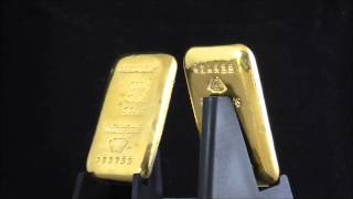 Metalor 100 Gram Cast Gold Bar 9999 [upl. by Atiek]