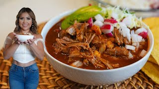 Grandmas Authentic amp Classic Homemade POZOLE ROJO 🔥👵🍲 [upl. by Yreva]