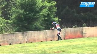 Crash AMA Superbike Road Atlanta 2012 [upl. by Eittap]