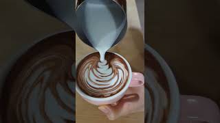 Latte Art Practice  Cocoa SlowRosetta 20240518 [upl. by Rehptsirhc729]