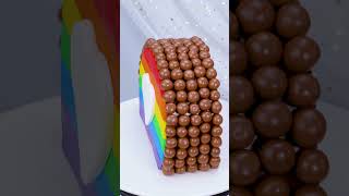 Tasty Rainbow Kitkat Cake Ideas shorts [upl. by Lonni]