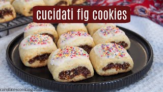 Cucidati  Italian Fig Cookies [upl. by Novel]