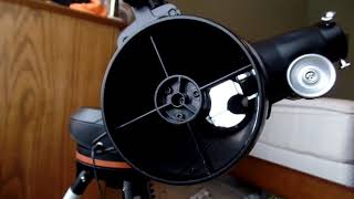 Celestron 114LCM collimation easier method [upl. by Namyaw774]