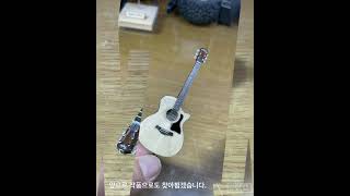 Cutaway Acoustic guitar miniature 110scale [upl. by Aihtiekal]