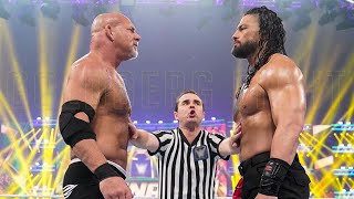 Goldberg vs Roman Reigns Wrestlemania Full Match [upl. by Ojytteb]