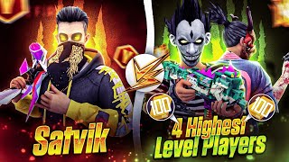 OMG Itna Jyada LEVEL😂 SATVIK vs HIGHEST LEVEL 4 PLAYERS [upl. by Zoara]