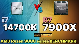 R7 9700X vs İ7 14700K VS R7 7700X AMD RYZEN ZEN 5 Ryzen 9000 series RYZEN 9700X GAMİNG TEST [upl. by Genesa]