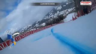 Kitzbuhel downhill  The Streif  camera racer Joachim Puchner Jan 19 2024 weareskiing atomic [upl. by Cissej]