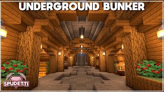 Minecraft How to Build an Underground Survival Bunker Tutorial 2021 [upl. by Vanzant]