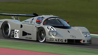 Assetto Corsa  Sauber Mercedes C9 Hotlaps at Imola [upl. by Pruter70]