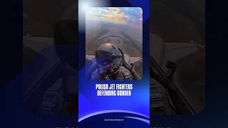 Polish jet fighters defending border poland nato border russia ukraine [upl. by Paterson578]