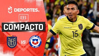 ECUADOR 1  0 CHILE 🏆 Clasificatorias Mundial 2026 ⚽️ GOLES Y RESUMEN [upl. by Ymer349]