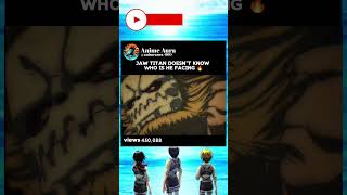 Attack Titan Vs Jaw Titan 🔥 attackontitan aot jawtitan shorts [upl. by Sul253]