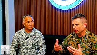 Balikatan 24 US Marine and Philippine Air Force Colonel Talk CivilMilitary Relations [upl. by Nibram]