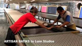 How Batiks Are Made  Hand screened batik designs [upl. by Aihsotal]