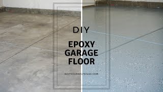 DIY Epoxy Garage Floor [upl. by Aeduj380]