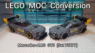 LEGO MOC MercedesAMG GT3 Conversion Set 75877  Speed ChampionstoCity Scale [upl. by Eirased760]