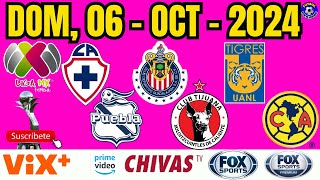 ⚽⚡LIGA FEMENIL MX  DOMINGO 6 OCTUBRE 2024 ⚽ [upl. by Nylirej]