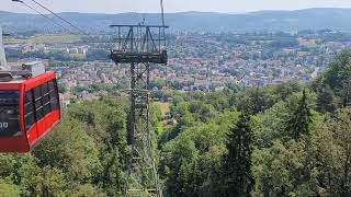 Traveling the EU Switzerland Adliswil to Felsenegg by cable car [upl. by Rumilly910]