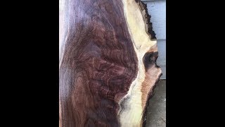 Woodmaster 725 video Figured Black Walnut and Spalted Sycamore [upl. by Enamart230]