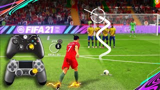 FIFA 21 KnuckleballPower Free Kick Tutorial [upl. by Buskus]